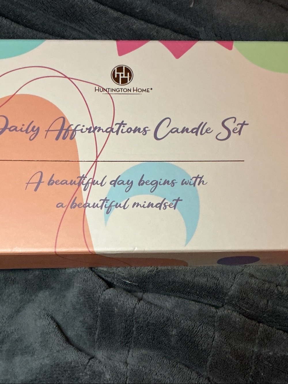 Huntington Home Pastel Multi Daily Affirmations Candle Set